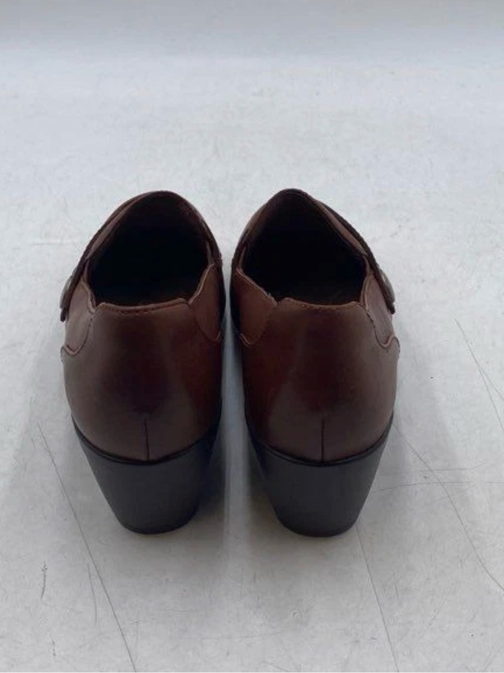 Clarks Emily Andria Brown Leather Slip-On Loafers nwot - Picture 2 of 8